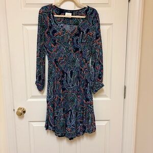 Maeve Vibrant Paisley Long Sleeve Dress